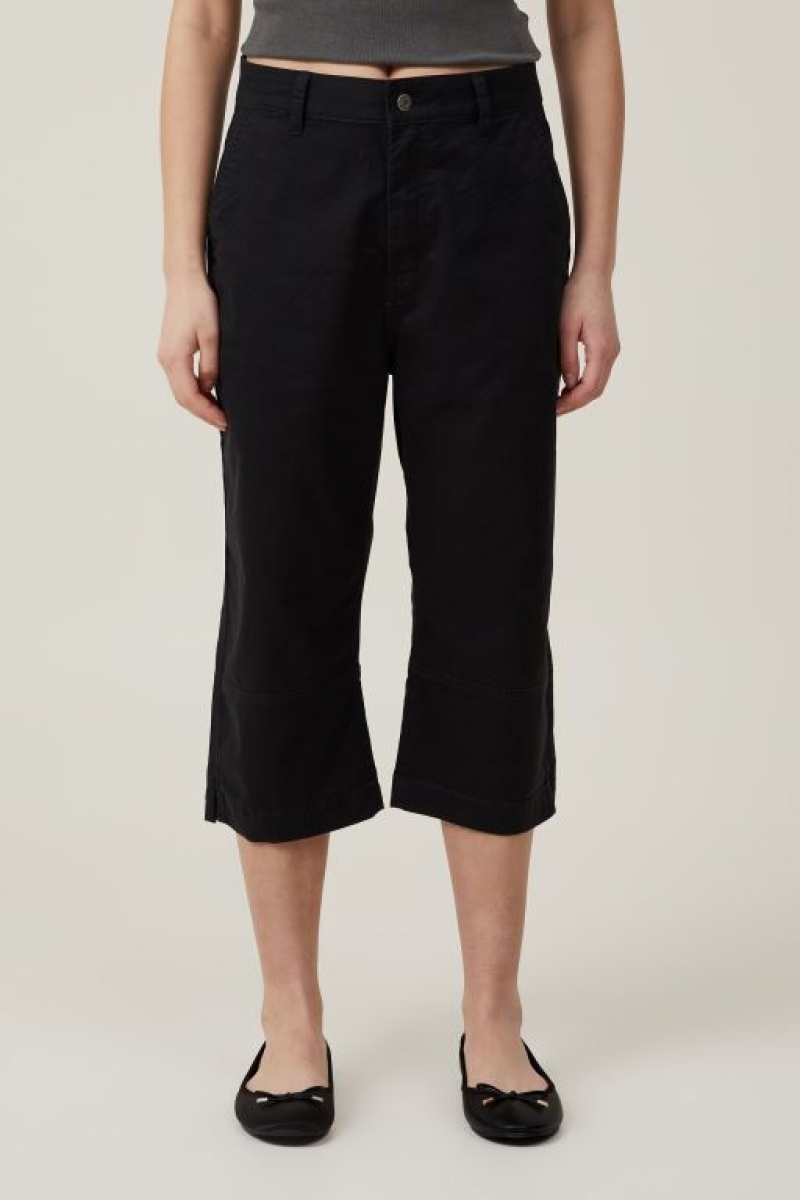Cotton On Capri Women's Pants Black | 2cvBYbJNAYv