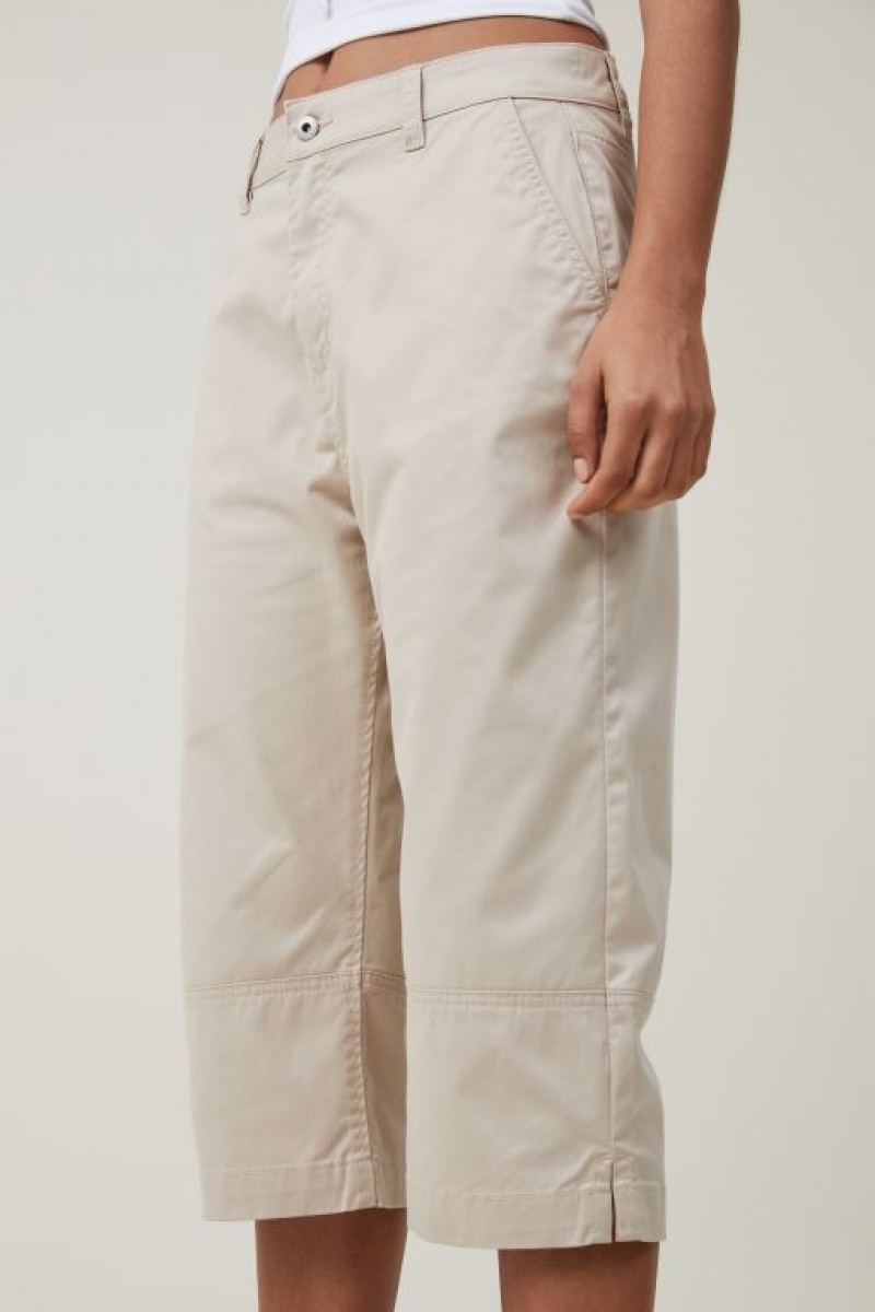 Cotton On Capri Women's Pants Grey | s8fq5R0ZFtv