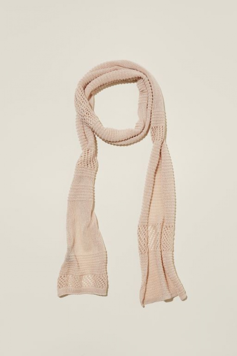Cotton On Cara Skinny Scarf Women\'s Hats Ecru | Yt6isuKjtXs