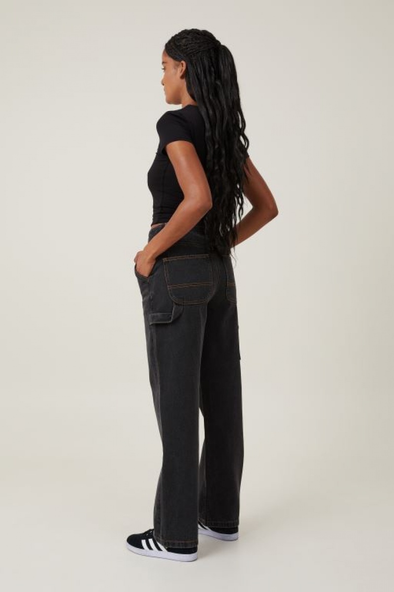 Cotton On Carpenter Jean Women's Pants Black | kh5Dn8sxDhe