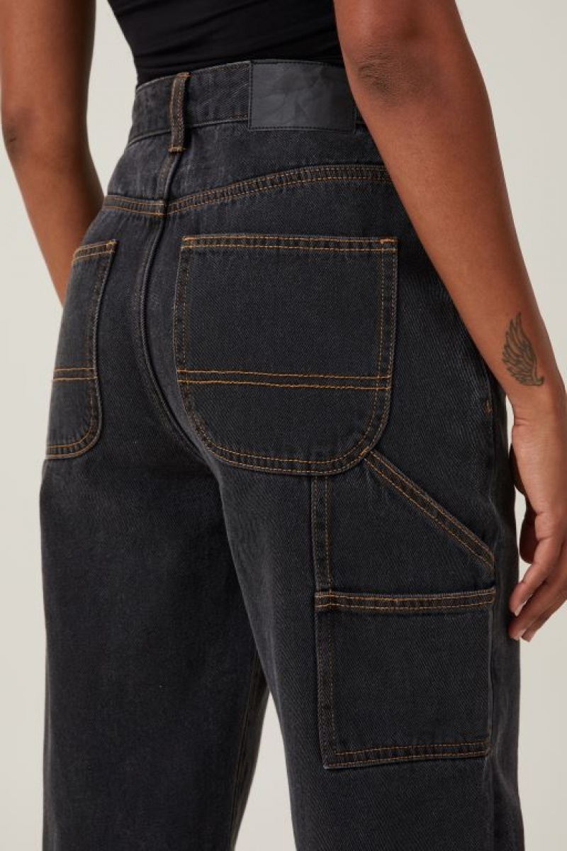 Cotton On Carpenter Jean Women's Pants Black | kh5Dn8sxDhe