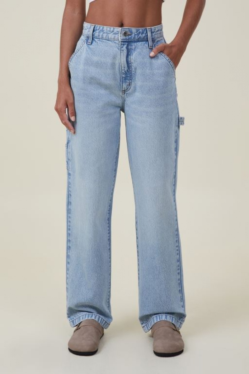 Cotton On Carpenter Jean Women's Pants Blue | TYA5yHvEvjl
