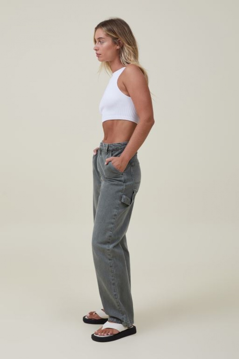 Cotton On Carpenter Jean Women's Pants Green | q440AqFxWB1