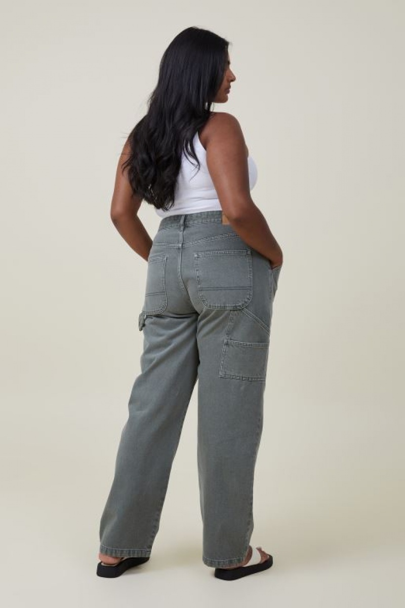 Cotton On Carpenter Jean Women's Pants Green | q440AqFxWB1