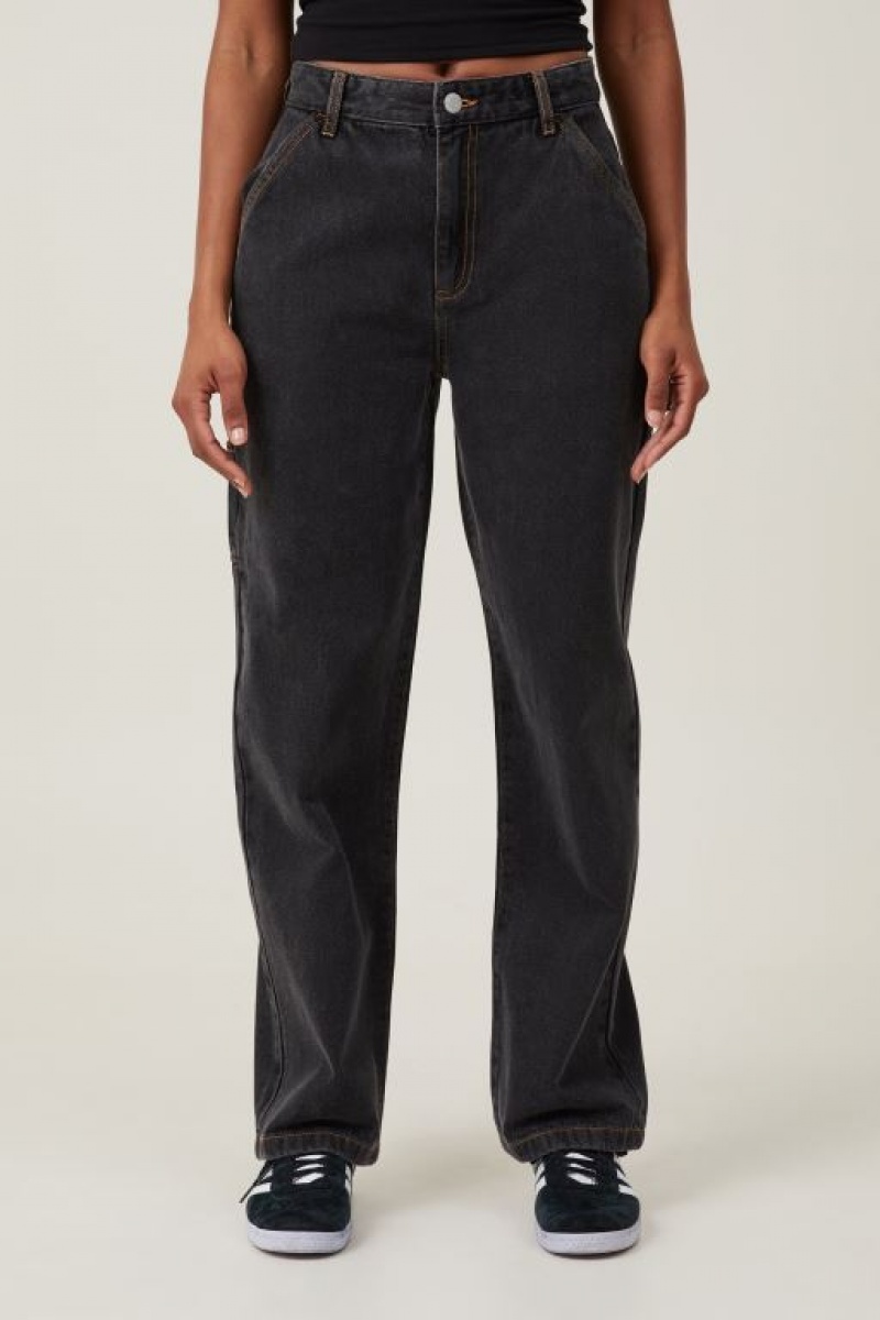 Cotton On Carpenter Women's Jeans Black | l97cAZUclfr