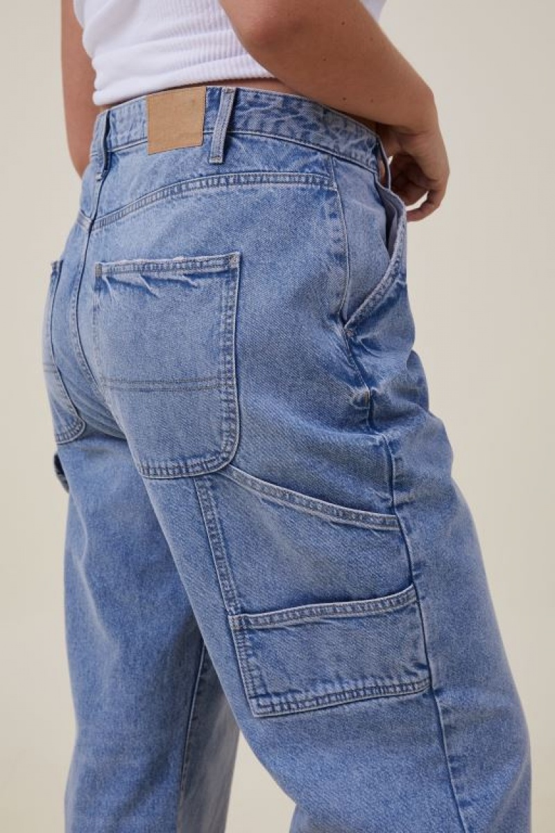 Cotton On Carpenter Women's Jeans Blue | nojw0t7XjQf