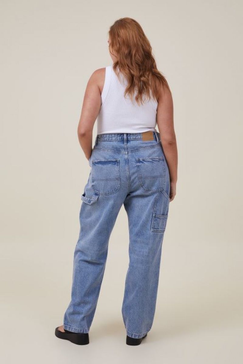 Cotton On Carpenter Women's Jeans Blue | nojw0t7XjQf