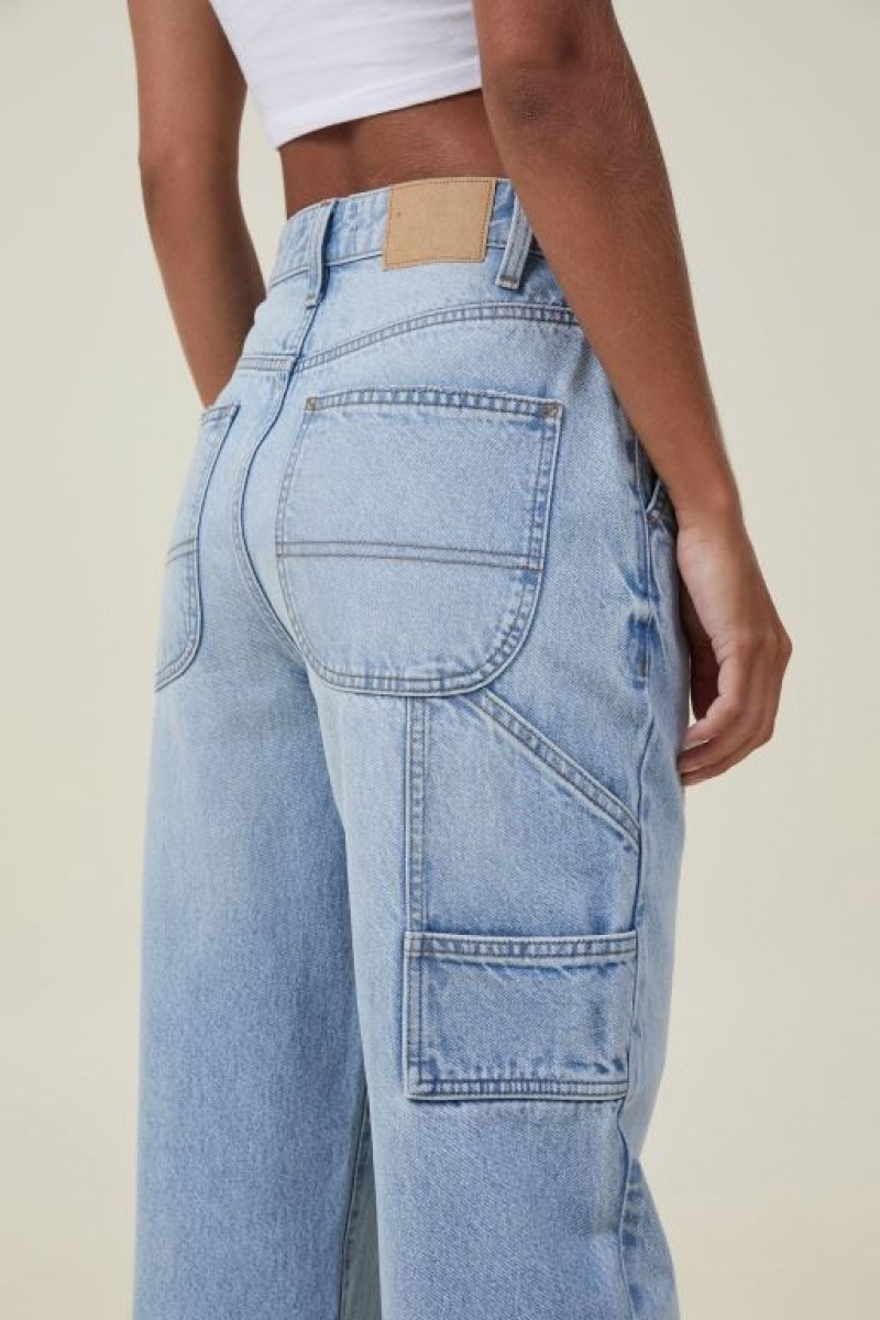 Cotton On Carpenter Women's Jeans Blue | uBOJBfFX0Yq