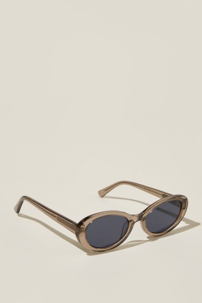 Cotton On Carter Oval Women's Sunglasses Grey | BYYKV4AhTpl