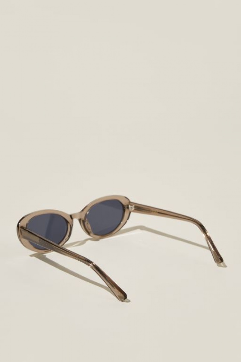 Cotton On Carter Oval Women's Sunglasses Grey | BYYKV4AhTpl