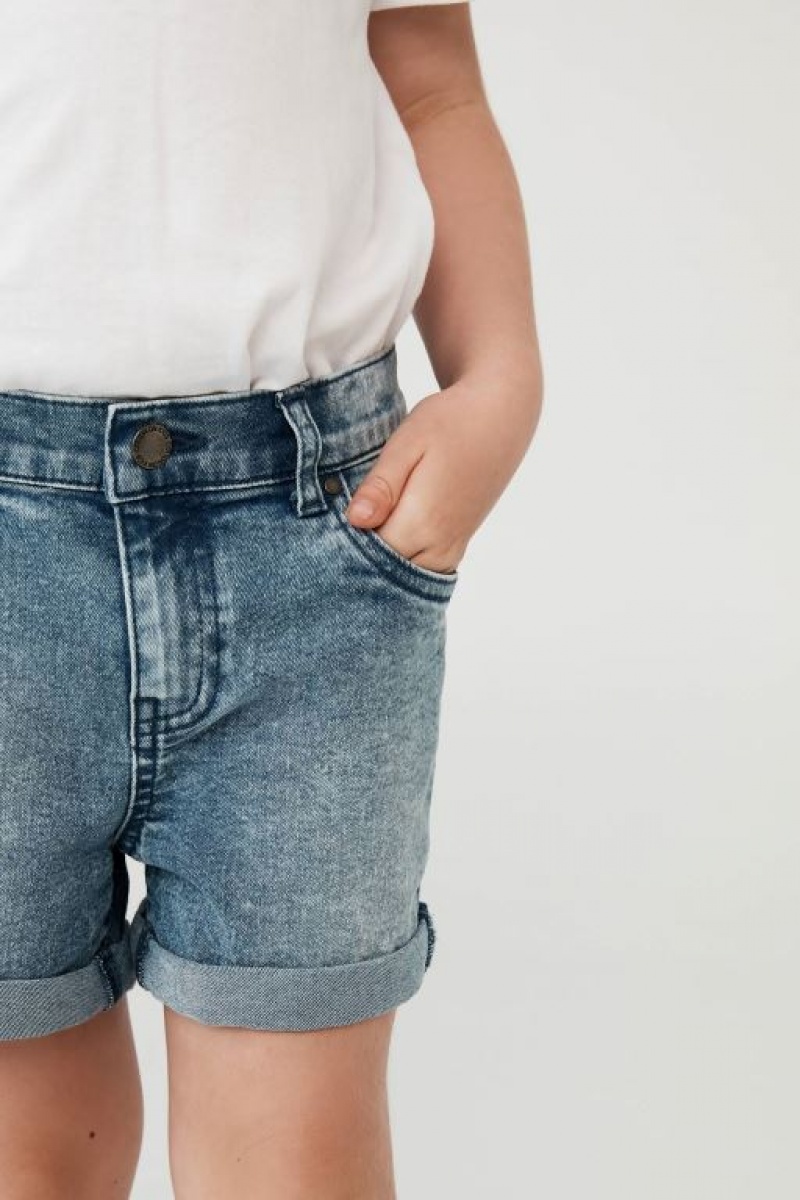 Cotton On Cassandra Denim Girls' Shorts Blue Wash | PxpbV9kVHR4
