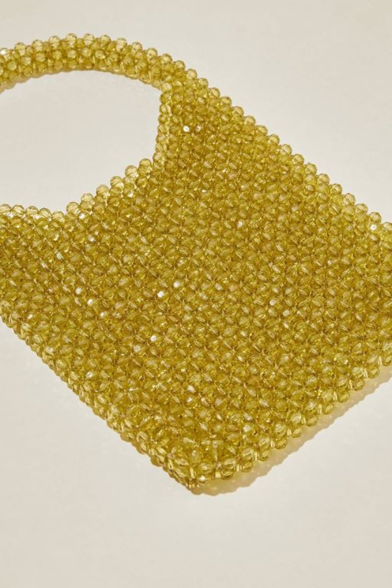 Cotton On Charlotte Beaded Women's Bags Green | dFF5lmUsVGN