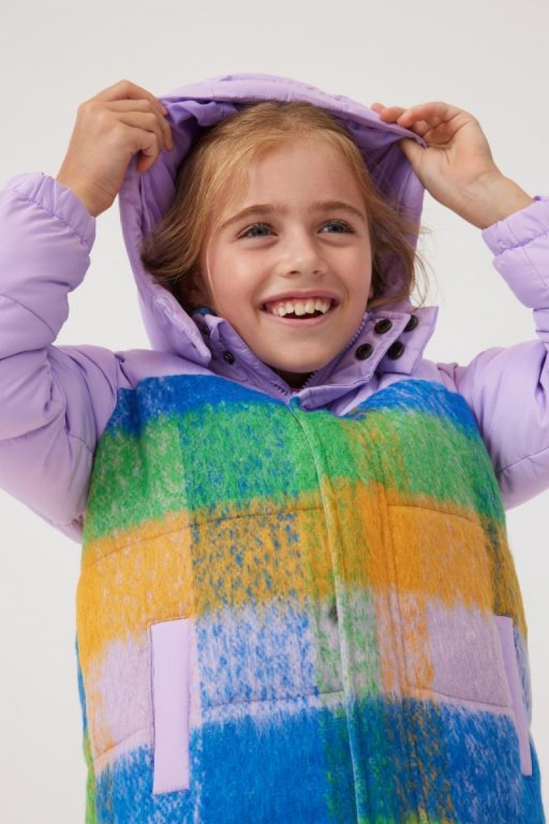 Cotton On Charlotte Puffer Girls' Jackets Purple | BtTqZeT2VmJ