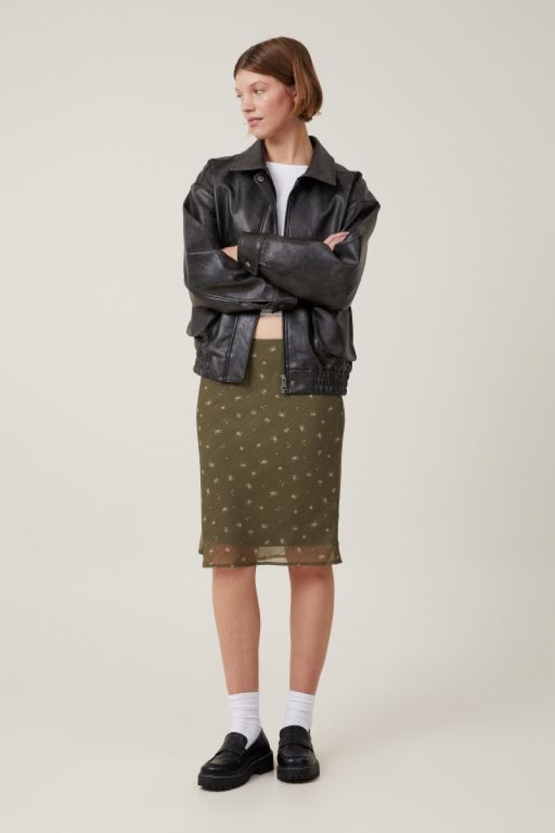Cotton On Chiffon Slip Women's Skirt Daria | Eoa3ZiGawK7