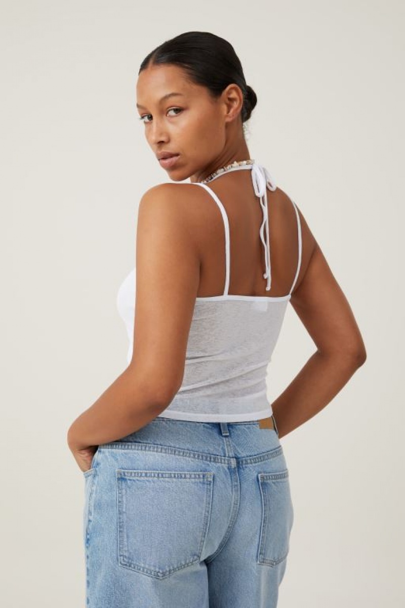 Cotton On Chloe Multi Strap Women\'s Cami White | eMvSRdM9Epq