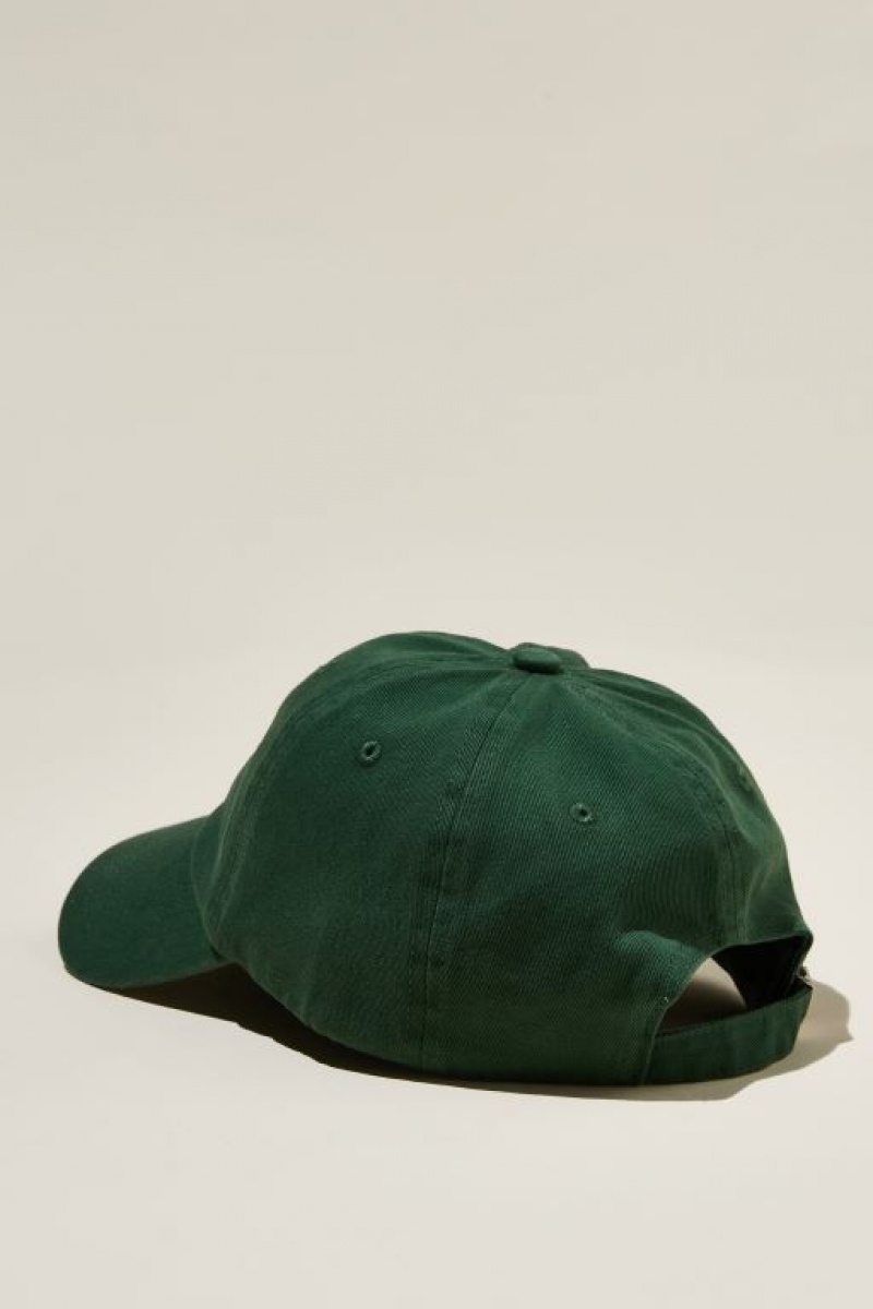 Cotton On Classic Dad Women's Hats Deep Green | tX0X4g2nvuN