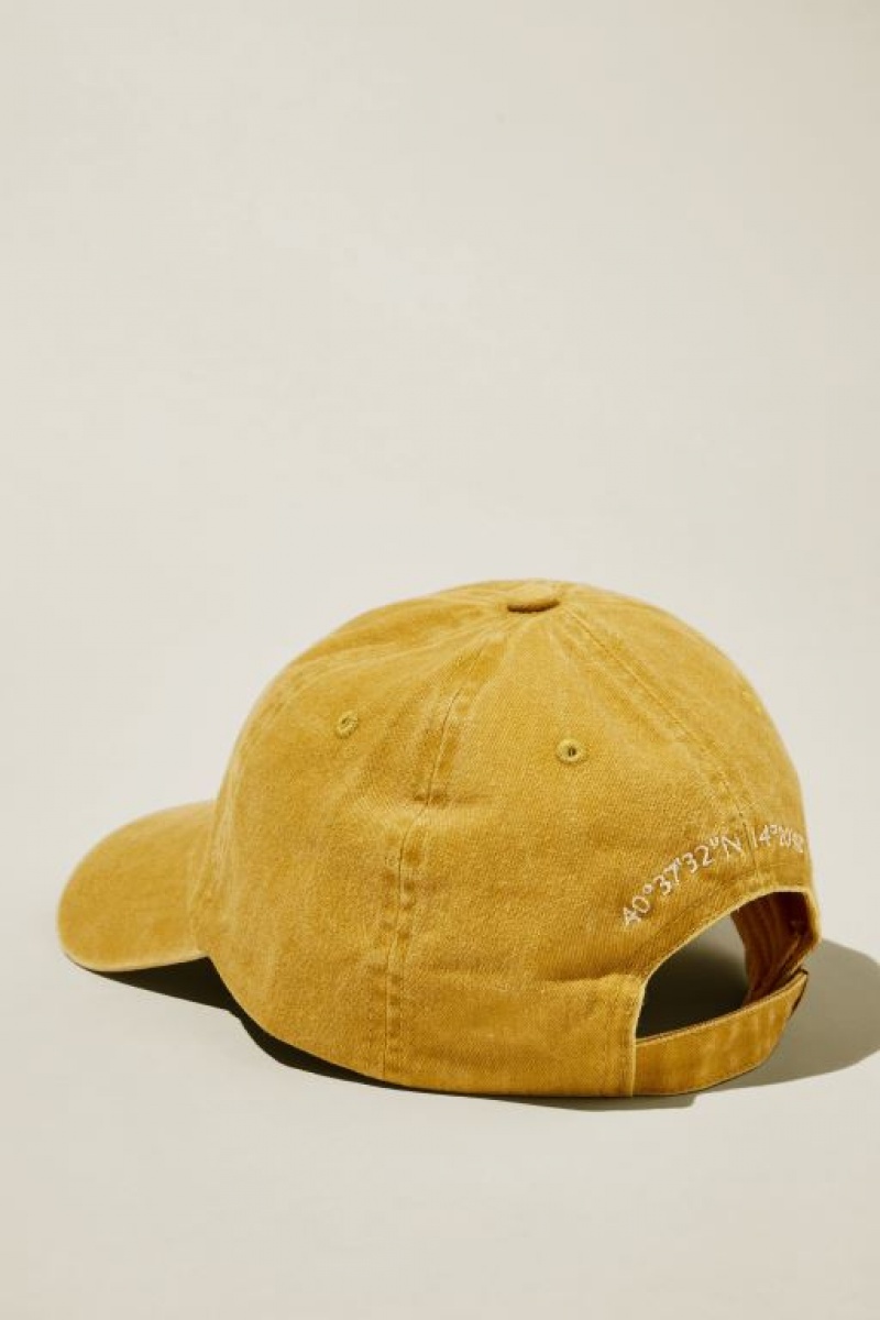 Cotton On Classic Dad Women's Hats Mustard | J9OXfVajHwQ