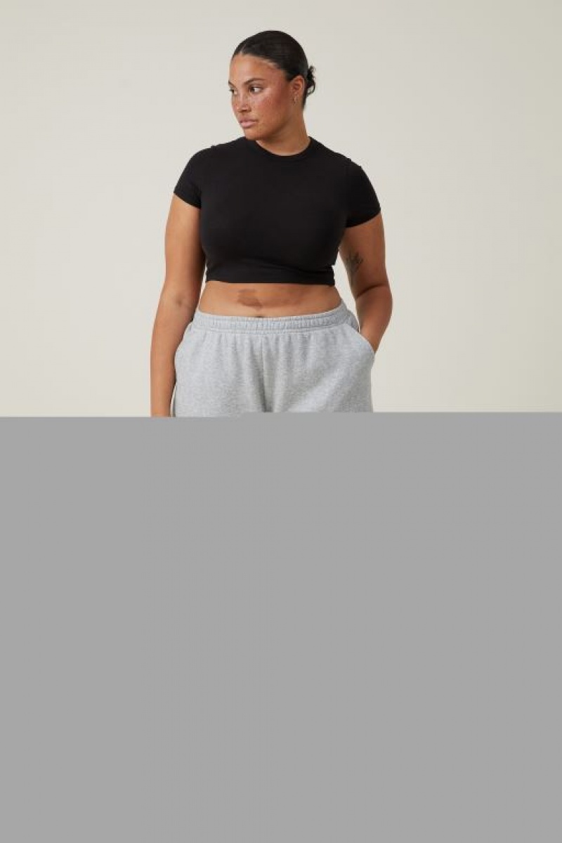Cotton On Classic Fleece Women's Shorts Grey | jJBKpR6CTrj