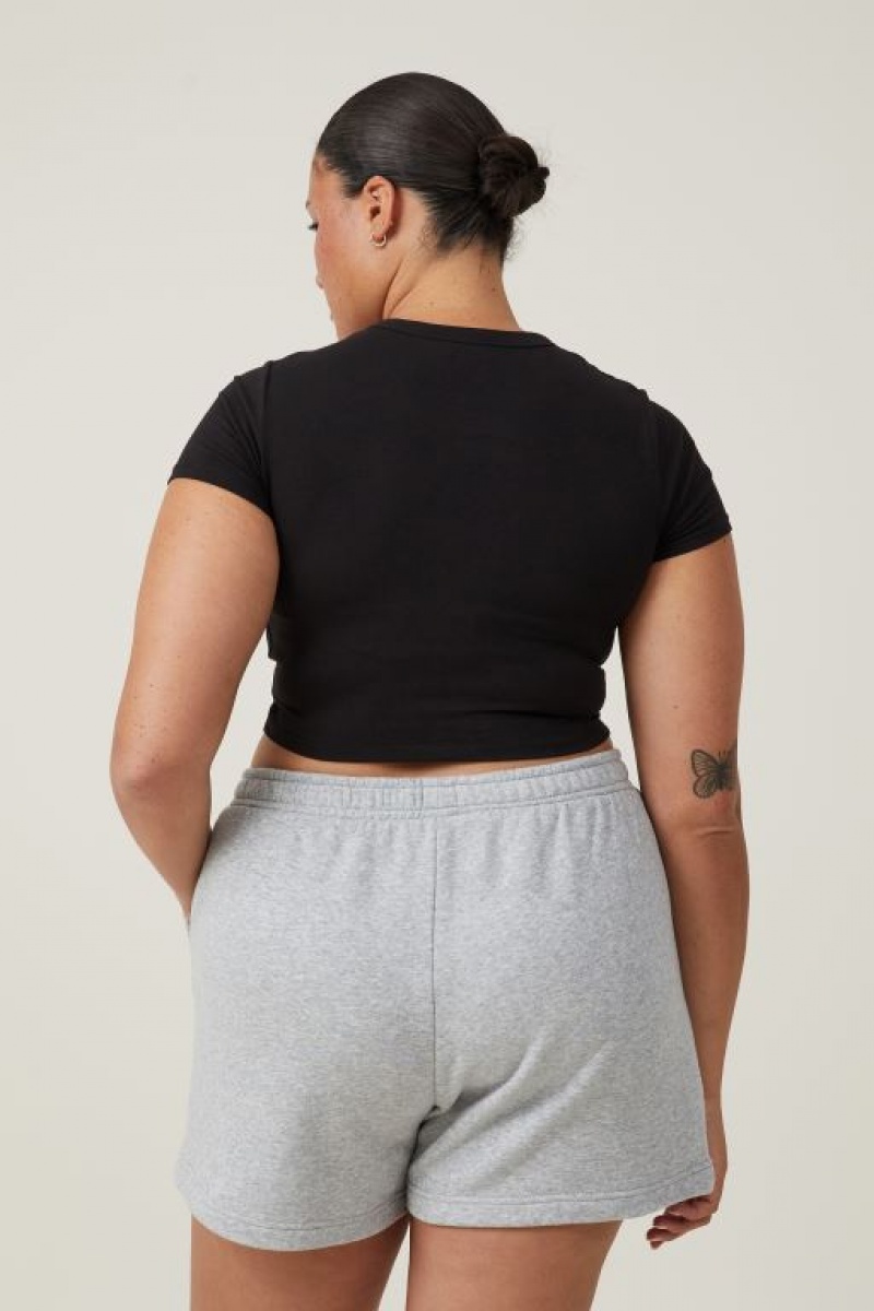 Cotton On Classic Fleece Women's Shorts Grey | jJBKpR6CTrj