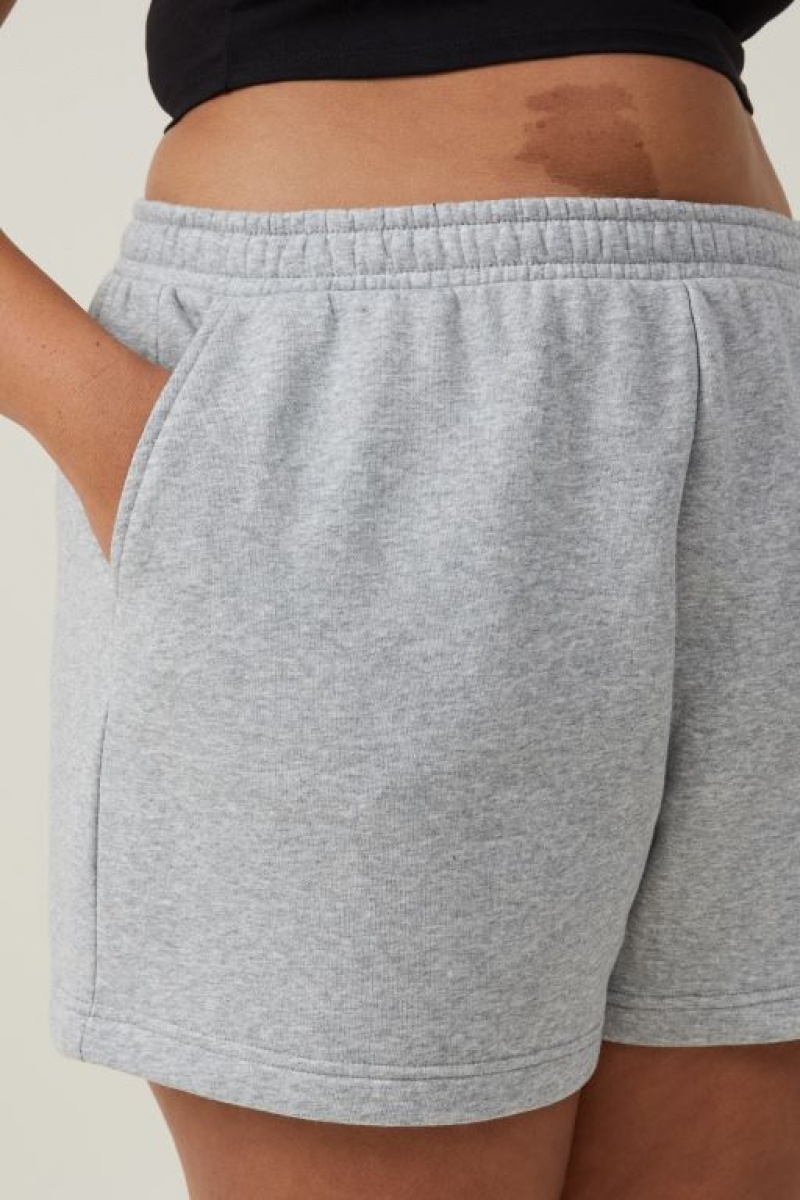 Cotton On Classic Fleece Women's Shorts Grey | jJBKpR6CTrj
