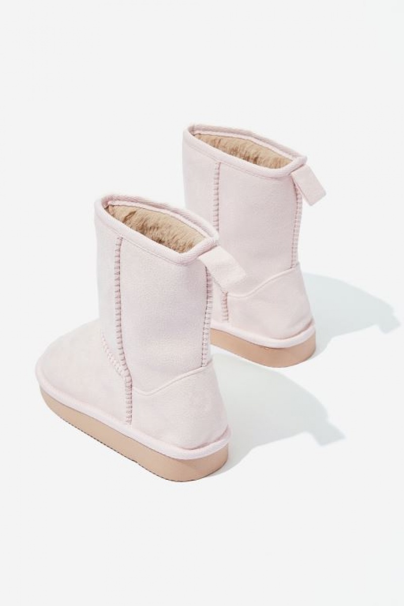 Cotton On Classic Home Girls' Boots Pink | dU1GI5WFe98