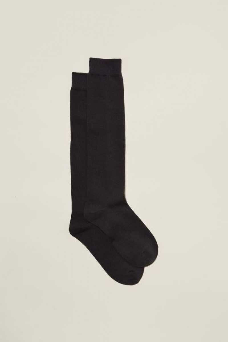 Cotton On Classic Knee High Socks Women\'s Socks Black | 86U0DydWdDl