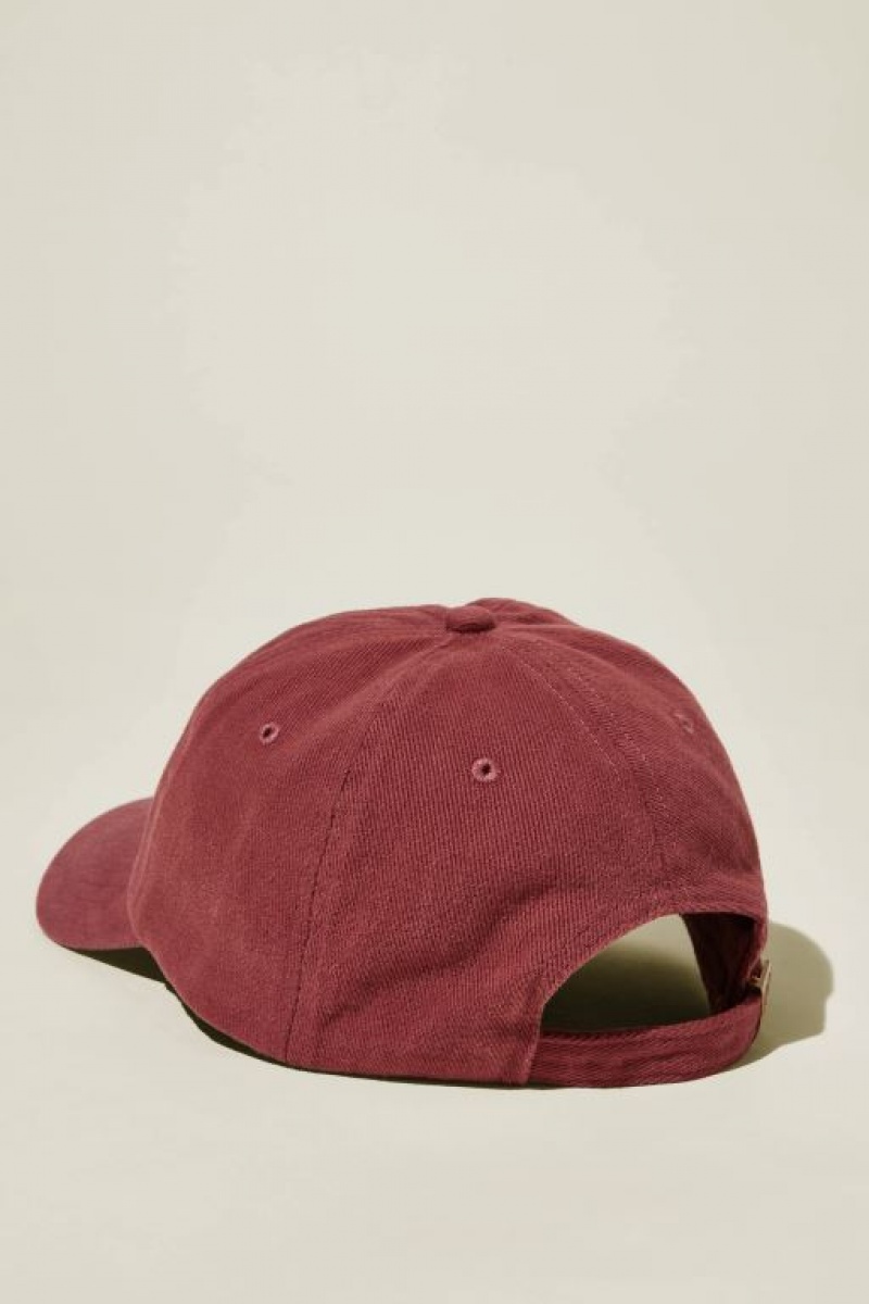 Cotton On Classic Monogram Patch Women's Hats Sangria | xTJM8DBRNgW