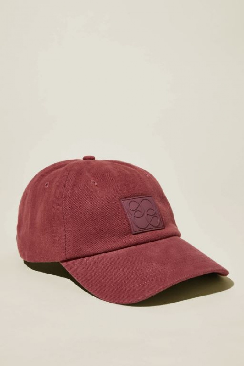Cotton On Classic Monogram Patch Women\'s Hats Sangria | xTJM8DBRNgW