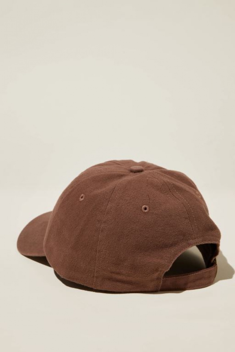 Cotton On Classic Monogram Patch Women's Hats Choc | hIFZEdg0Se1