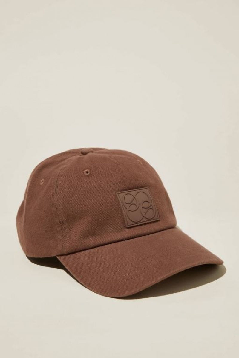 Cotton On Classic Monogram Patch Women\'s Hats Choc | hIFZEdg0Se1