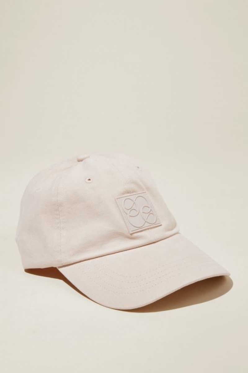Cotton On Classic Monogram Patch Women\'s Hats Ecru | JQkrKwuNZdu
