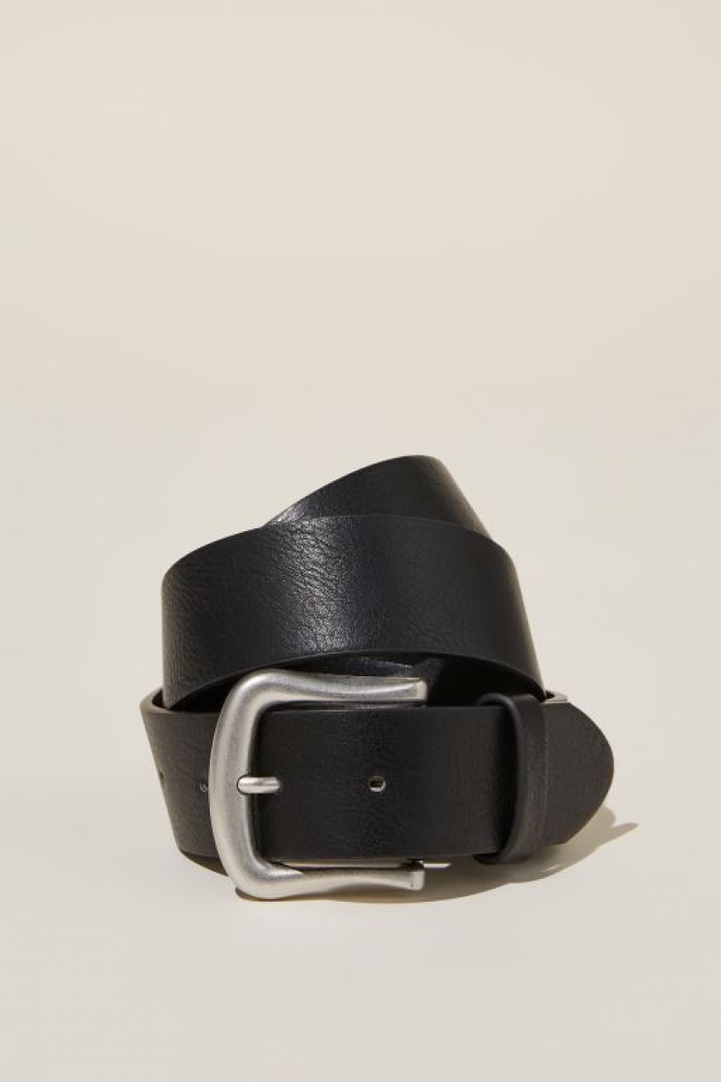 Cotton On Classic Saddle Women\'s Belts Black / Silver | Rsi50Kb73p3