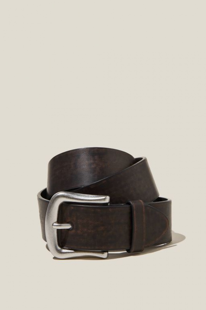 Cotton On Classic Saddle Women\'s Belts Dark Brown | 3x5rD5WSxd3