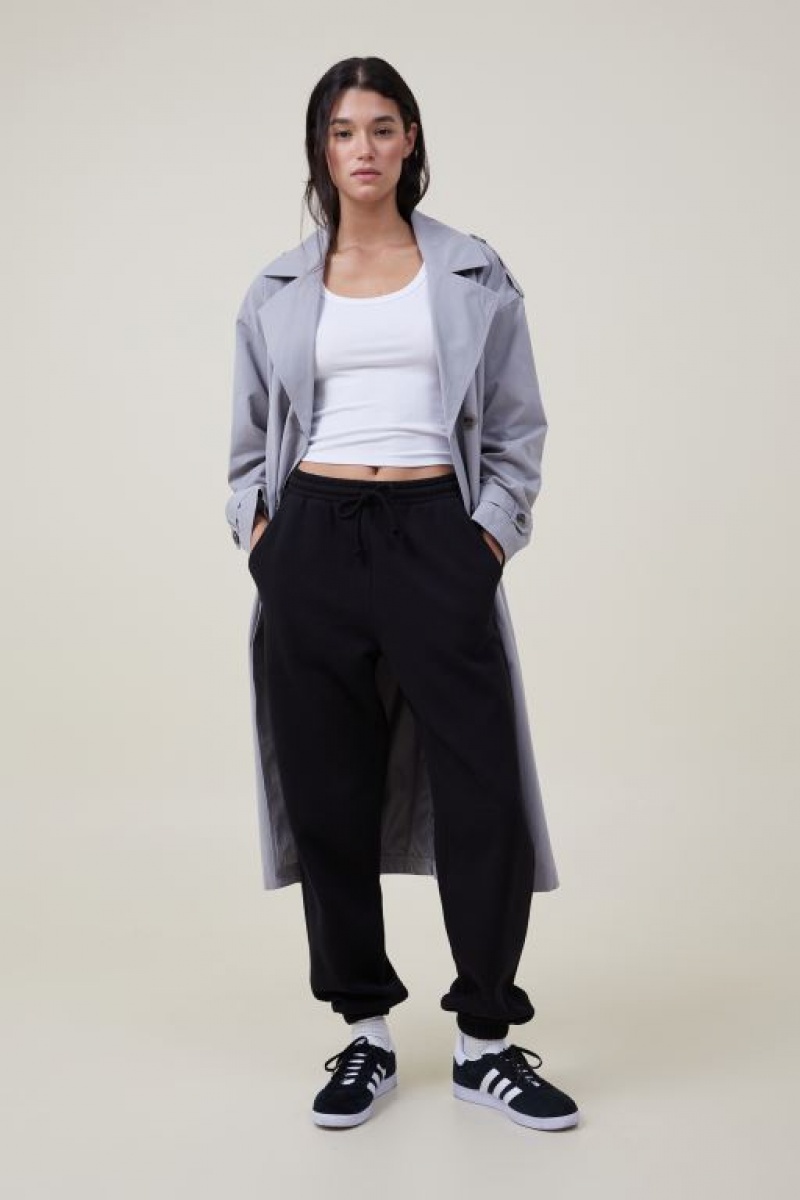 Cotton On Classic Track Women\'s Pants Black | 1fWblU2U4v3