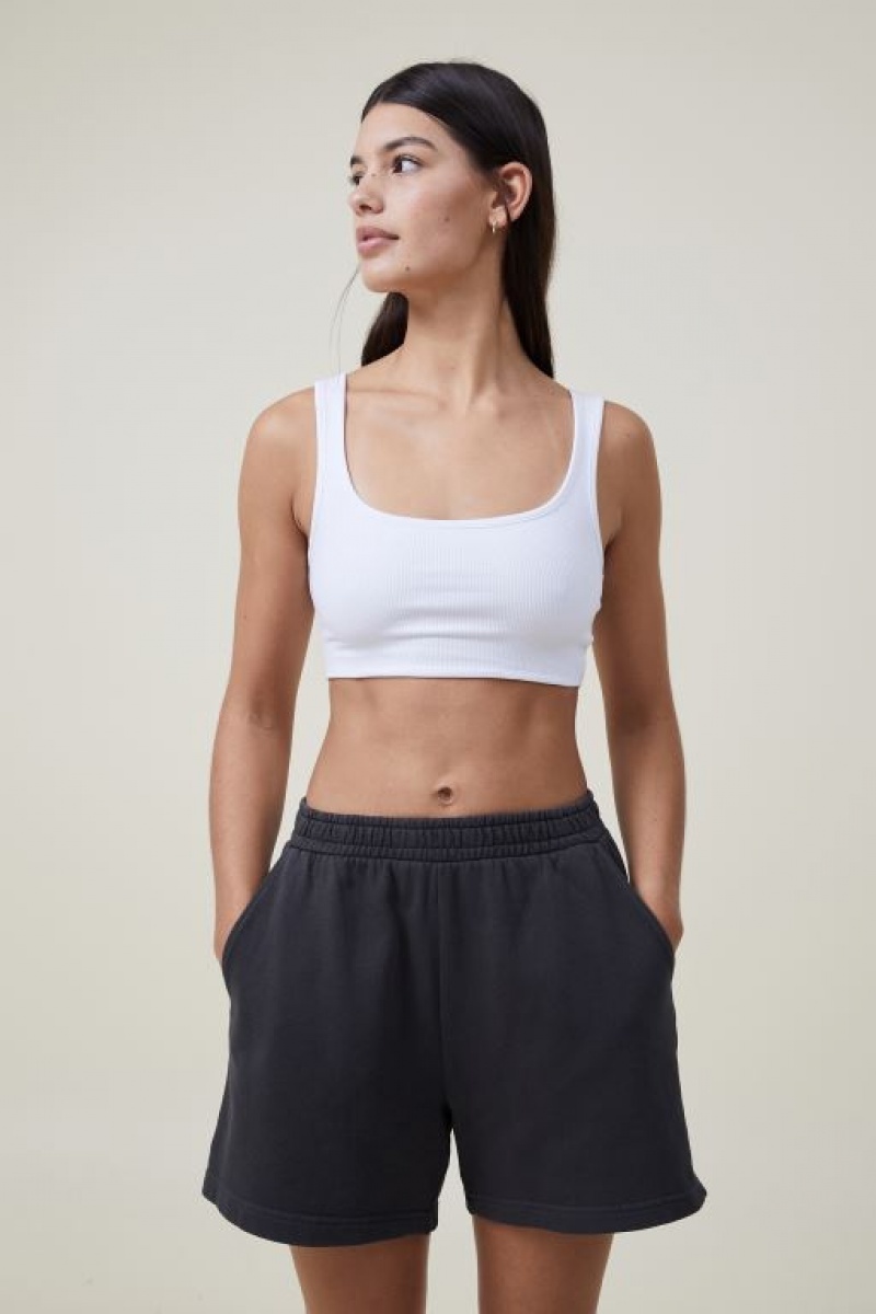 Cotton On Classic Washed Fleece Short Women\'s Track Pants Black | q59kN5rOilB