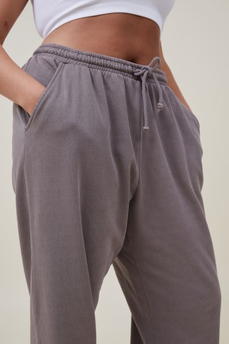 Cotton On Classic Washed Track Women's Track Pants Beige | pwGcwzjsjli
