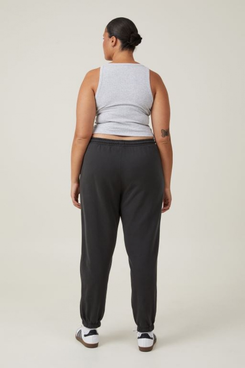 Cotton On Classic Washed Track Women's Track Pants Black | NMjE7y9BAPy