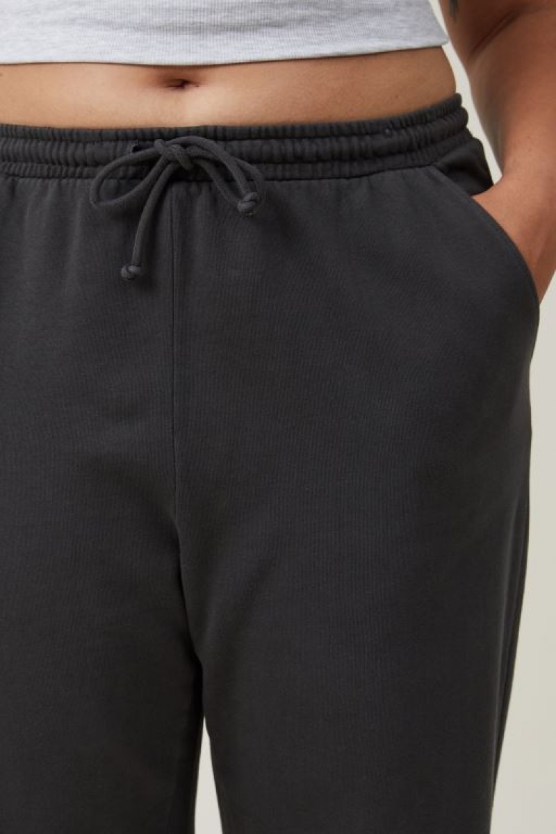 Cotton On Classic Washed Track Women's Track Pants Black | NMjE7y9BAPy