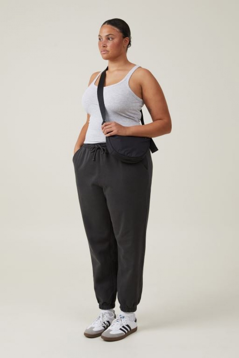 Cotton On Classic Washed Track Women\'s Track Pants Black | NMjE7y9BAPy