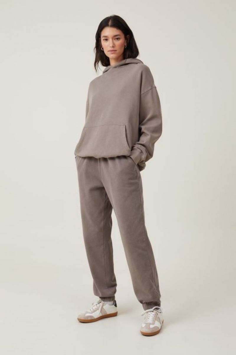 Cotton On Classic Washed Women's Hoodie Beige | zHUVR5qYEf5