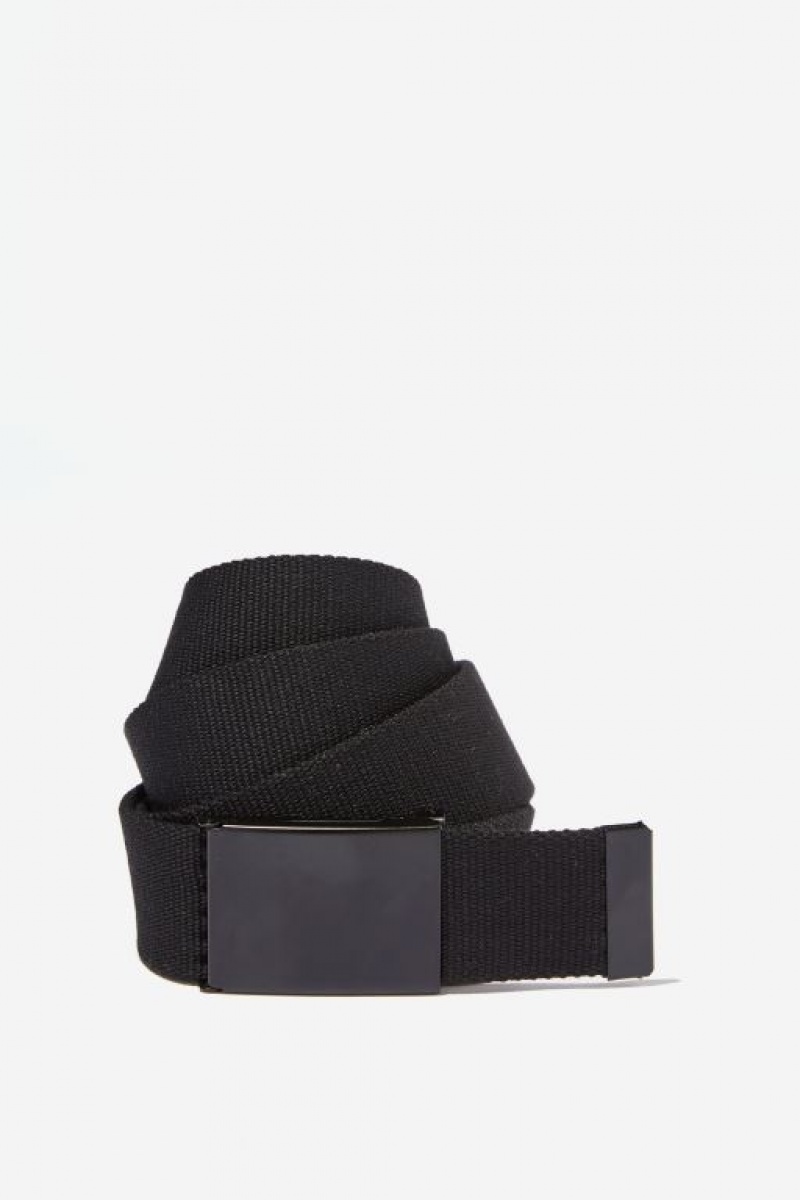 Cotton On Clip Men\'s Belts Black / Black | lPYI5e11cEF