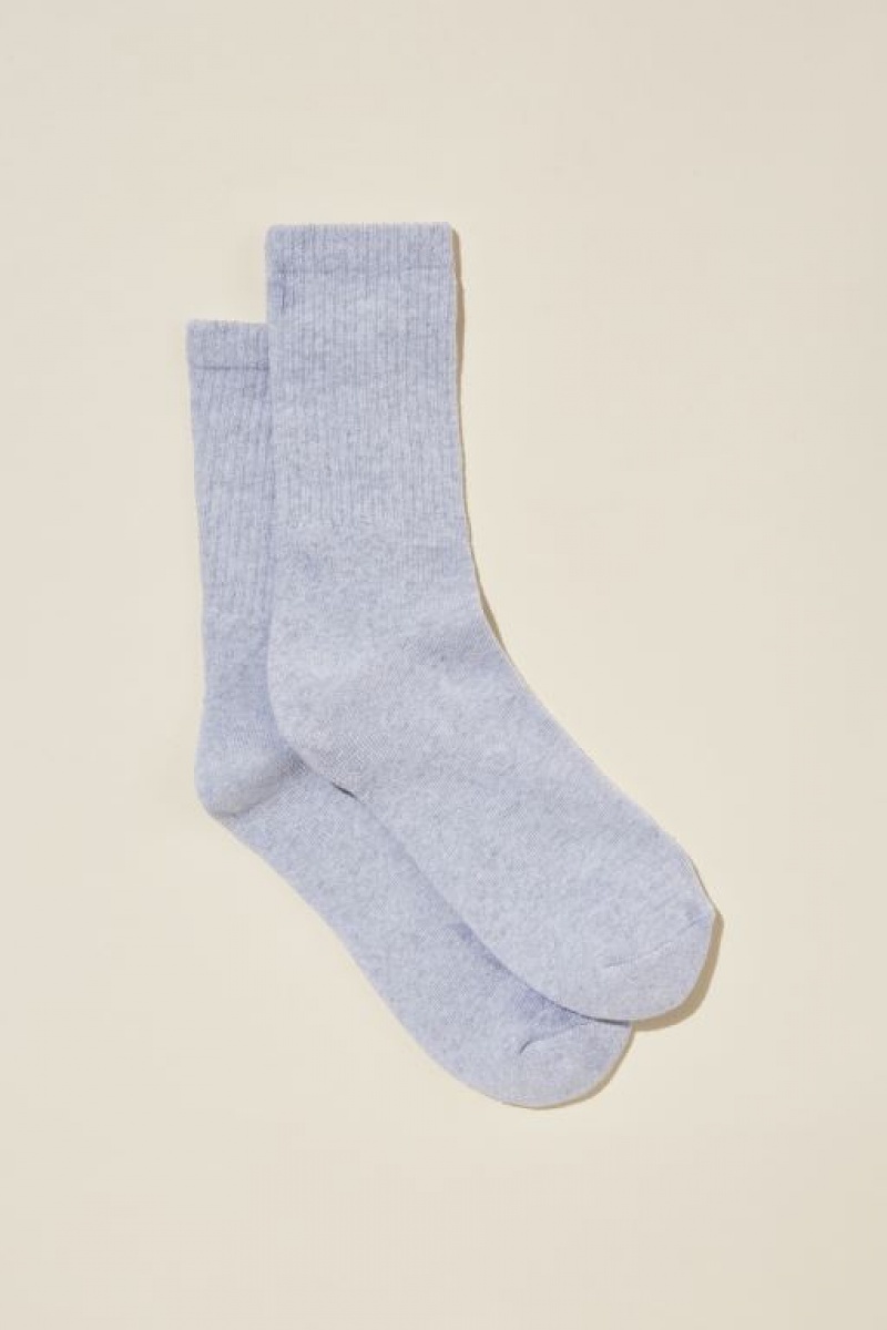 Cotton On Club House Crew Women\'s Socks Grey | Oeksy8H2ESM