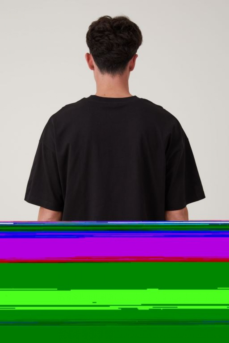 Cotton On Cny Vintage Oversized Men's Graphic T-Shirts Black | hmyUEJFVjrm