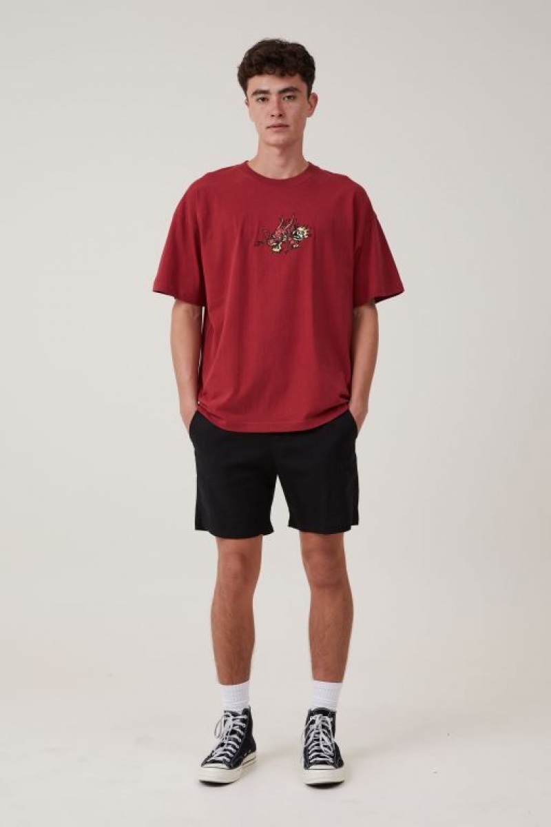 Cotton On Cny Vintage Oversized Men's Graphic T-Shirts Chilli | snYVLmMNot1