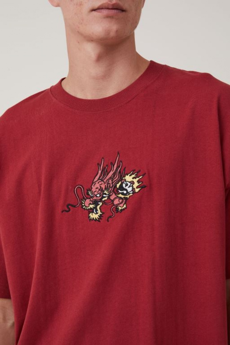 Cotton On Cny Vintage Oversized Men's Graphic T-Shirts Chilli | snYVLmMNot1