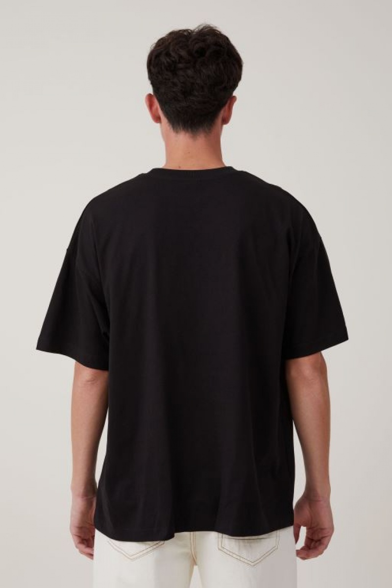 Cotton On Cny Vintage Oversized Men's Graphic T-Shirts Black | bAKkMI2tSjt