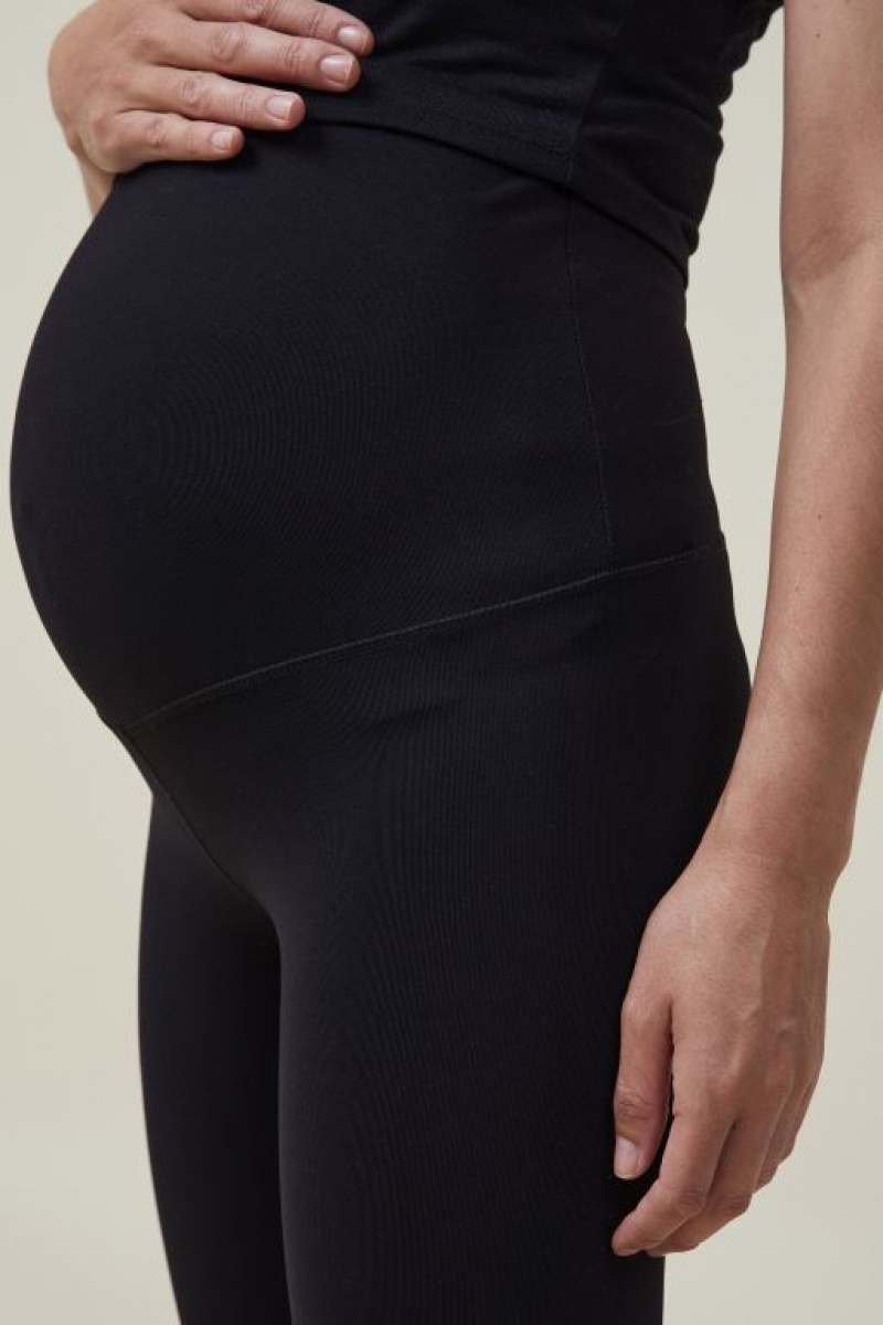Cotton On Core 7/8 Tight Women's Maternity Wear Black | 5lqAbUZTsq6
