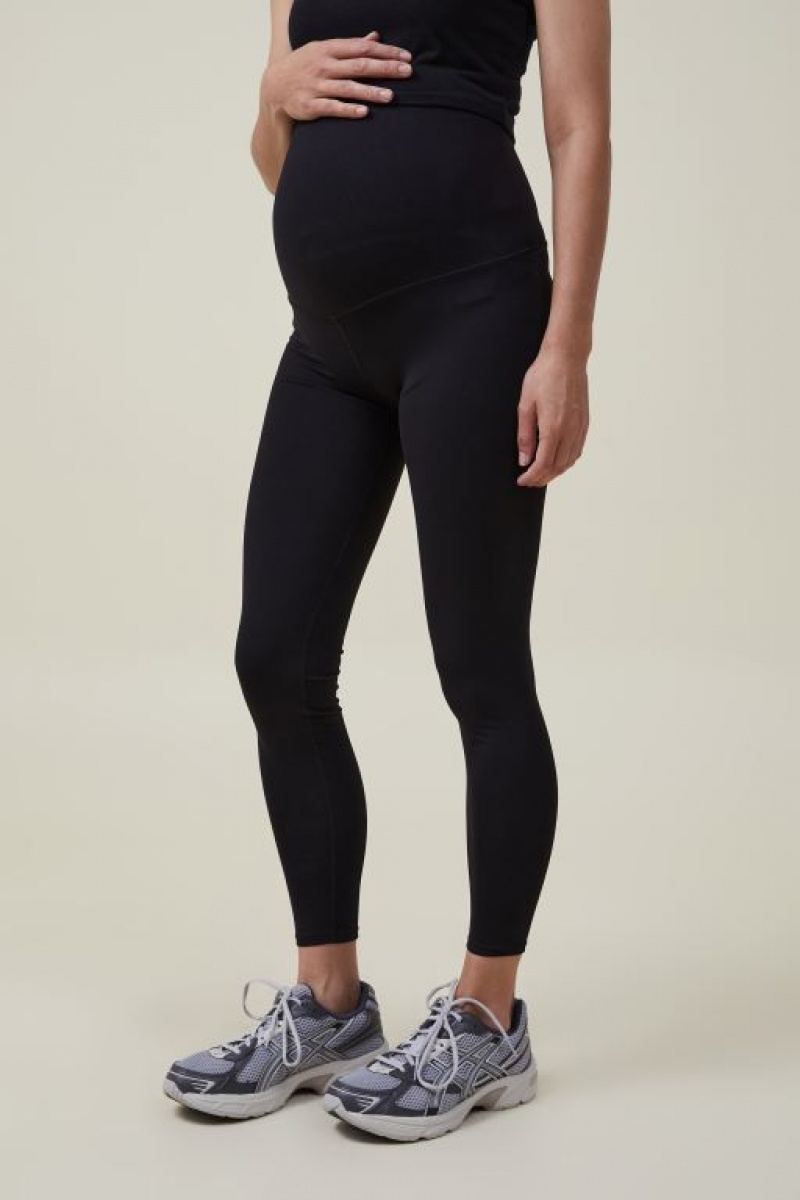 Cotton On Core Tight Over Belly Women's Maternity Wear Black | lOA7oQuLD9x