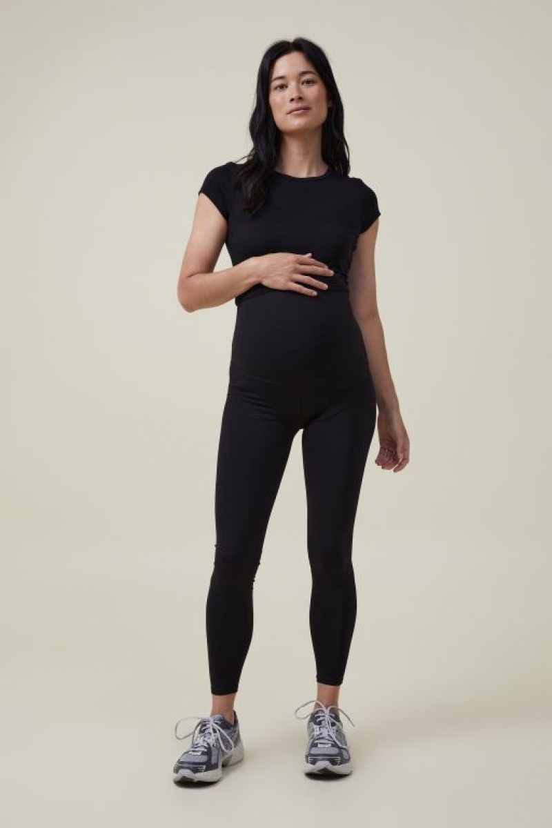Cotton On Core Tight Over Belly Women\'s Maternity Wear Black | lOA7oQuLD9x