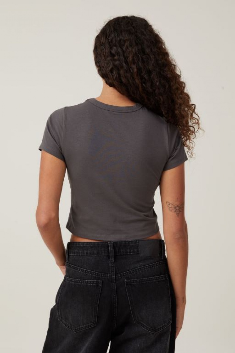 Cotton On Crop Fit Rolling Stones Women's Graphic T-Shirts Lcn | f6yqzZgg5aD